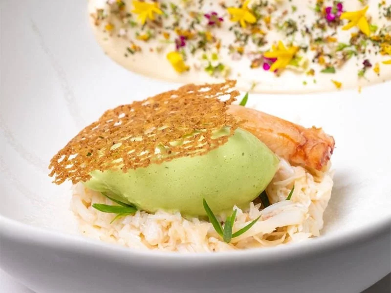 signature meal 'Concombre au caviar'